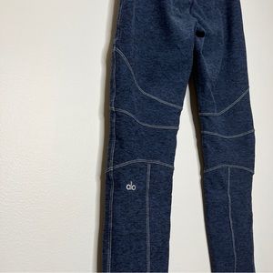Alo Yoga stitch detail leggings blue Medium